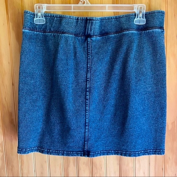 Z SUPPLY KNIT DENIM SKIRT - Picture 2 of 8